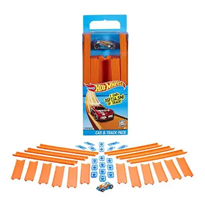 Hot Wheels Track Builder Straight Track with Car Feet [Styles May Vary]