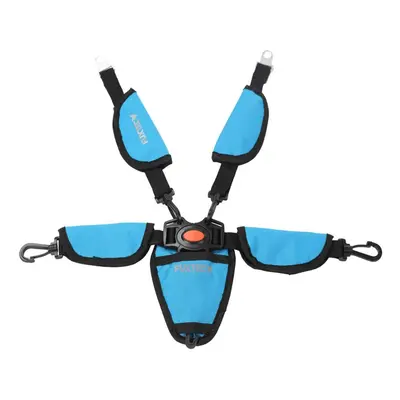 (Turquoise) FUXTEC safety belt - points - for folding wagon