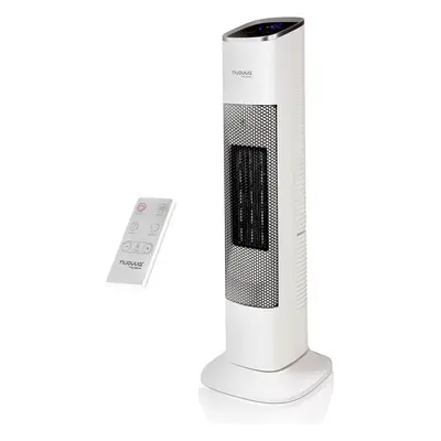 (Silver) Domestic Low Energy Silent Electric Heater - Portable Halogen Tower Heater - Touch Scre