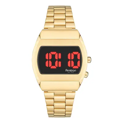 Armitron Sport Men Quartz Sport Watch With Stainless Steel Strap, Gold, (Model: 408475Brgp)