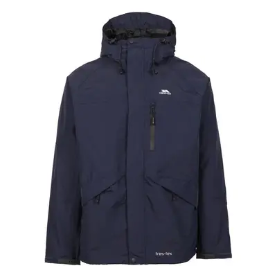 (L, Navy) Trespass Mens Corvo Waterproof Windproof Outdoor Walking Hiking Jacket Coat