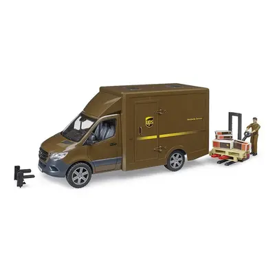 Bruder MB Sprinter Van UPS W/Driver & Accessories Plastic Toy