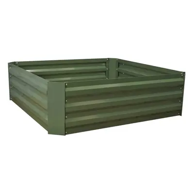 Metal Raised Garden Vegetable Bed in Green (100cm x 30cm)