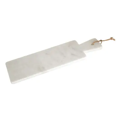 Rectangular Paddle Board White Marble Cutting Chopping Serving Board