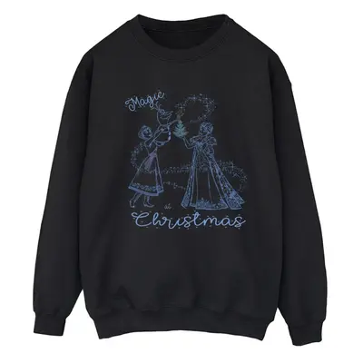 (L, Black) Disney Womens/Ladies Frozen Magic Christmas Sweatshirt