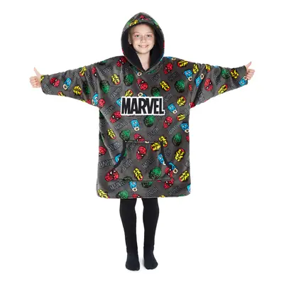 Oversized Hoodie Blanket for Kids, Black Panther Avengers Gifts for Boys (Grey Aop)