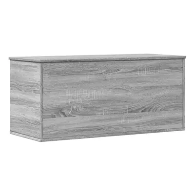 vidaXL Storage Box Blanket Box Storage Chest Box Grey Sonoma Engineered Wood