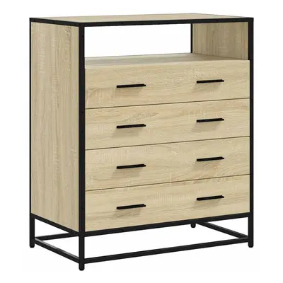 (sonoma oak) vidaXL Drawer Cabinet Sonoma Oak 70x41x70 cm Engineered Wood drawer chest