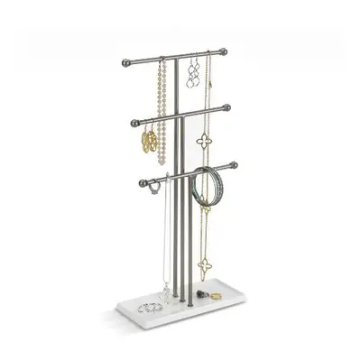 Umbra Trigem Hanging Jewelry Organizer Tier Table Top Necklace Holder, Jewelry Box and Jewelry D