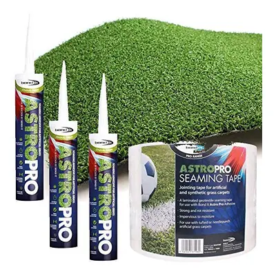 4m Bondit Astro Pro Seaming Tape + Tubes Glue for Artificial Grass Turf Sports Pitches