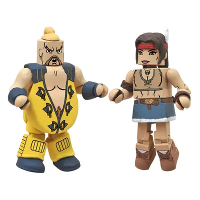 Diamond Select Toys Street Fighter X Tekken Minimates Series Rufus vs Julia 2Pack