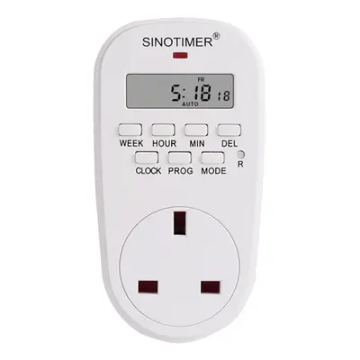 (UK Plug) EU Plug Outlet Electric Digital Socket Timer Plug 220V Time Control Countdown Timer Sw