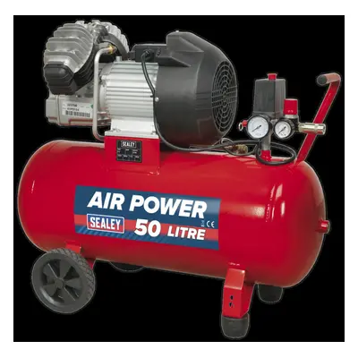 Air Compressor 50L V-Twin Direct Drive 3hp