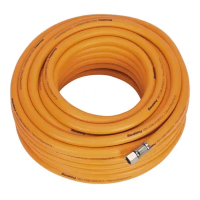 Sealey High-Visibility Hybrid Air Hose with 1/4"BSP Unions 20m x 8mm AHHC20