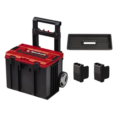 Einhell E-Case Tool Storage Case With Wheels And Telescopic Handle - Power Tool Box, Stackable