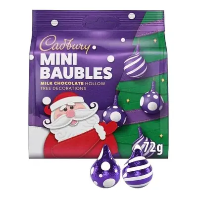 (Pack Of 12) Cadbury Milk Chocolate Tree Decorations 72G