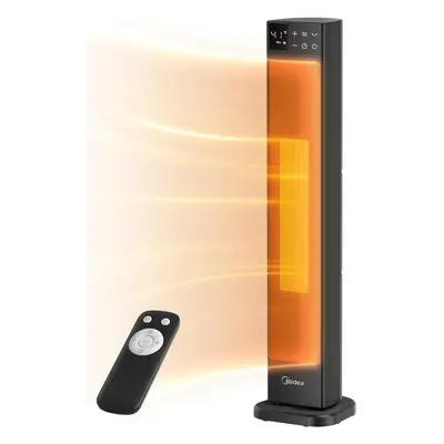 2000W Electric Heater, PTC Ceramic Tower Heater with Thermostat and Remote Control, Oscillation 