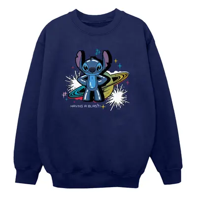 (L, Navy Blue) Disney Womens/Ladies Lilo & Stitch Techno Stitch Sweatshirt