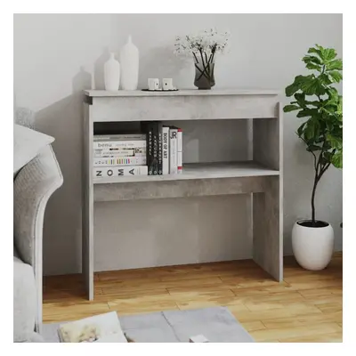 vidaXL Console Table Concrete Grey Chipboard Living Room Couch Side Hall Table