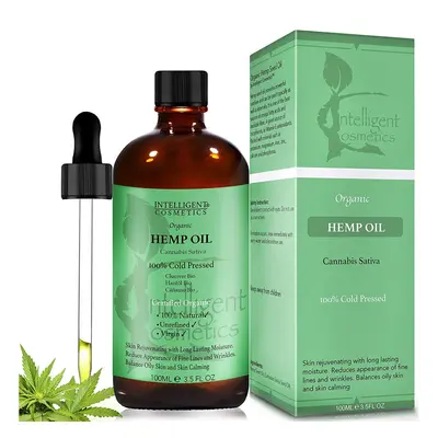 HEMP SEED OIL 100ML, 100% Cold Pressed Unrefined, Organic, Pure & Natural. Skin Care Facial Oil,