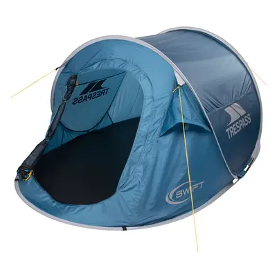 (EACH, Rich Teal Print) Trespass Waterproof Man Pop Up Tent Swift2