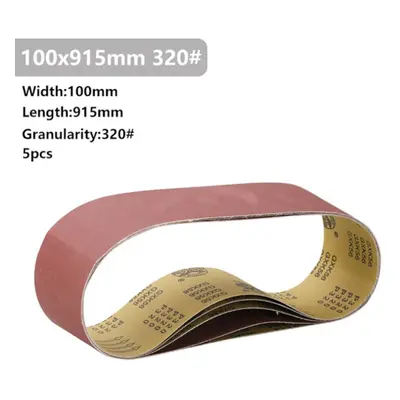 (320# Pcs xÂ Sanding Belt) 5Pcs 915x100mm to Grit Sanding Belt for Flush Belt Machines Polishing