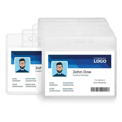 Staples Heavy-Duty Id Badge Holders Clear 50/Pack (37867)