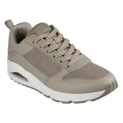 (Brown, (Adults')) Skechers Uno Sol Synthetic Men's Taupe Trainers