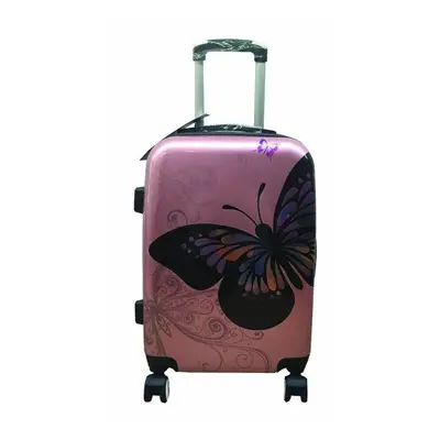 (Gold, Small) Hampton & Stewart Butterfly Hard Shell Suitcase