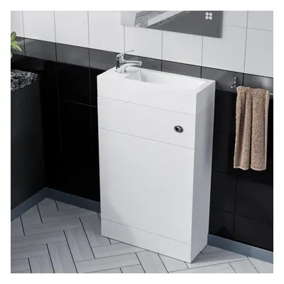 500mm White Water Closet with Basin