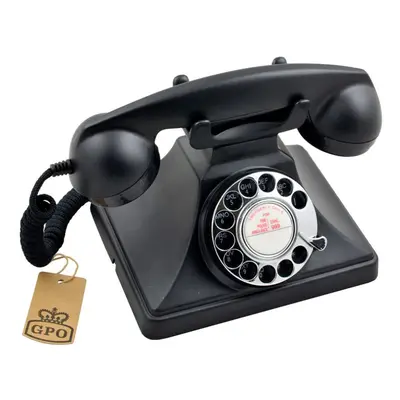 GPO Corded Phone, Black