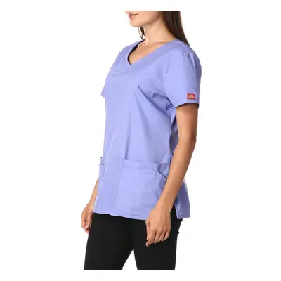 Dickies Womens EDS Signature V-Neck Top with Multiple Patch Pockets c