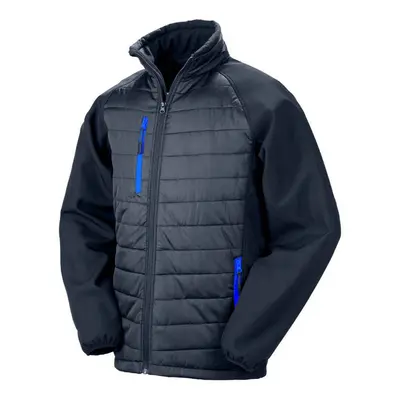 (M, Navy/Royal Blue) Result Genuine Recycled Womens/Ladies Compass Padded Jacket