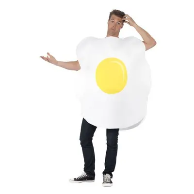 Smiffy's Adult Unisex Egg Costume, Printed Tabard, Funny Side, Serious Fun, One - smiffys adult 