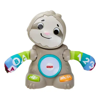 Fisher-Price Linkimals GHY89 Sloth Matthie Interactive Baby Learning Toy Sounds and Lights Frenc