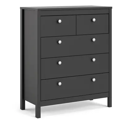 (Black) Madrid Chest 3+2 drawers