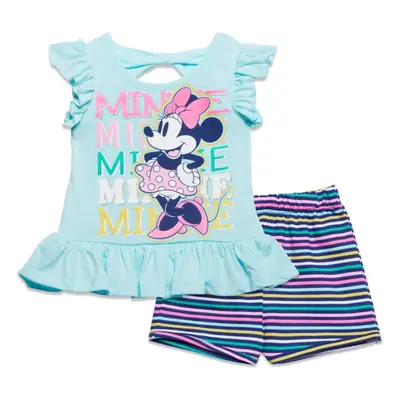 Disney Minnie Mouse Toddler Girls Tank Top and Active Retro Dolphin Fr