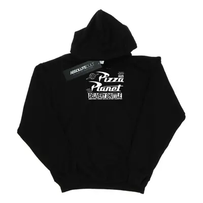 (12-13 Years, Black) Disney Girls Toy Story Pizza Planet Logo Hoodie