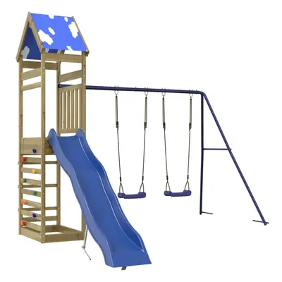 vidaXL Outdoor Playset Impregnated Wood Pine playset wooden playset