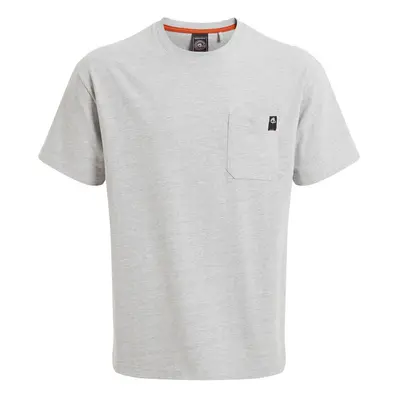 (XXL, Soft Grey) Craghoppers Mens Wakefield Workwear Marl Pocket T-Shirt