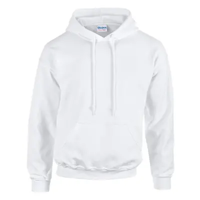 Gildan Adult Heavy Blend Hooded Sweatshirt (White) (Medium)