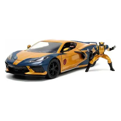 Jada Marvel X-Men Wolverine Chevy Corvette Stringray 1:24