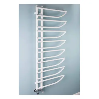 (White) WarmeHaus Designer Bathroom Heated Towel Rail Warmer Radiator Central Heating 1250x500mm