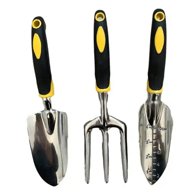 3PCS Garden Planting Tool Set Rake, Shovel, Trowel