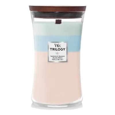 WoodWick Large Hourglass Candle Ocean Premium Soy Blend Wax Pluswick Innovation Wood Wick Made i