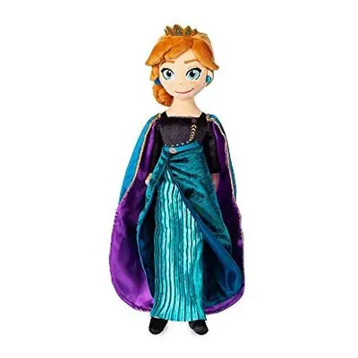 Disney Store Queen Anna Soft Toy Doll, Frozen 2, 46cm/17", Doll in Dress with Printed Details an