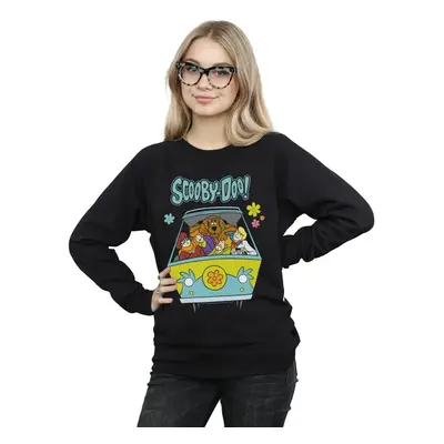 (L, Black) Scooby Doo Womens/Ladies Mystery Machine Group Sweatshirt