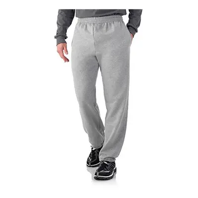 Fruit of the Loom Mens Elastic Bottom Sweatpant (Small Steel Grey)