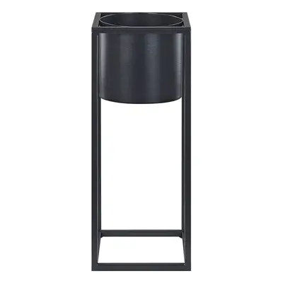 Metal Plant Pot Stand x x cm Black IDRA