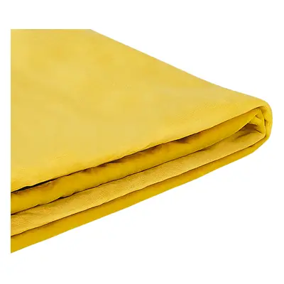 Bed Frame Cover Velvet FITOU x cm Yellow